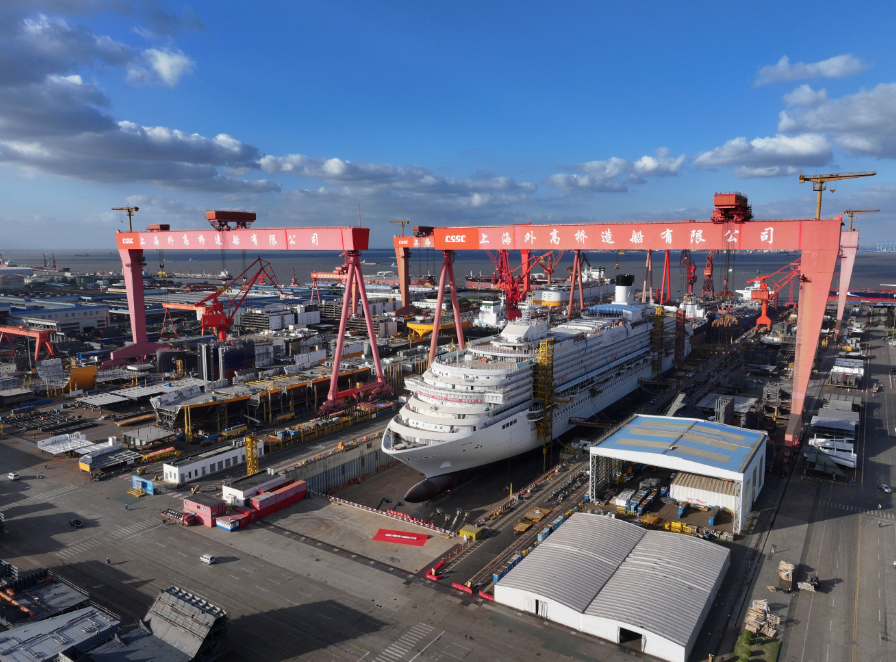 人民日报 第二艘国产大型邮轮建造工时压缩20%以上（迈向“十五五”的发展图景）